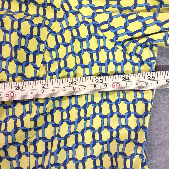 Liz Clairbrorne Womans Top Size 2XL Long Sleeve, Button up Chain Design - Picture 7 of 7